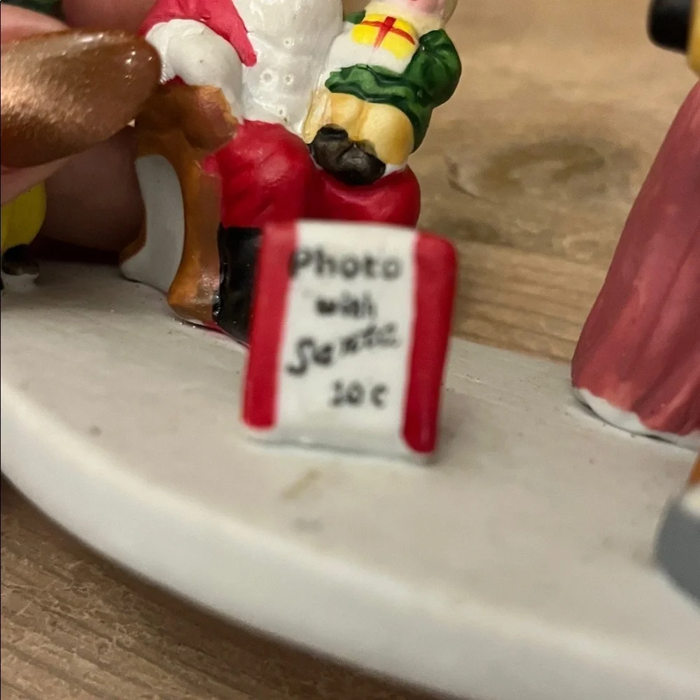 Vintage Lemax “Photo with Santa” Dickensvale Christmas Village 1994 Figurine